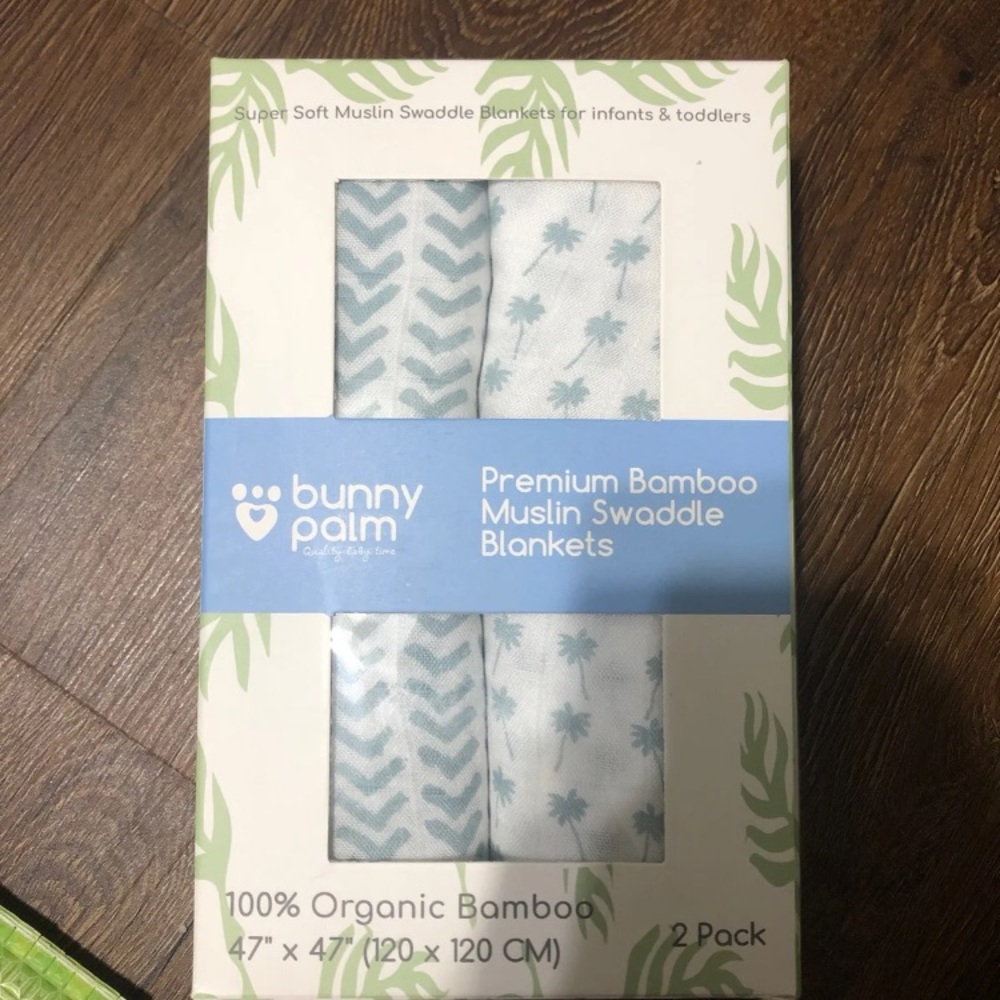 New premium bamboo muslin swaddle blanket